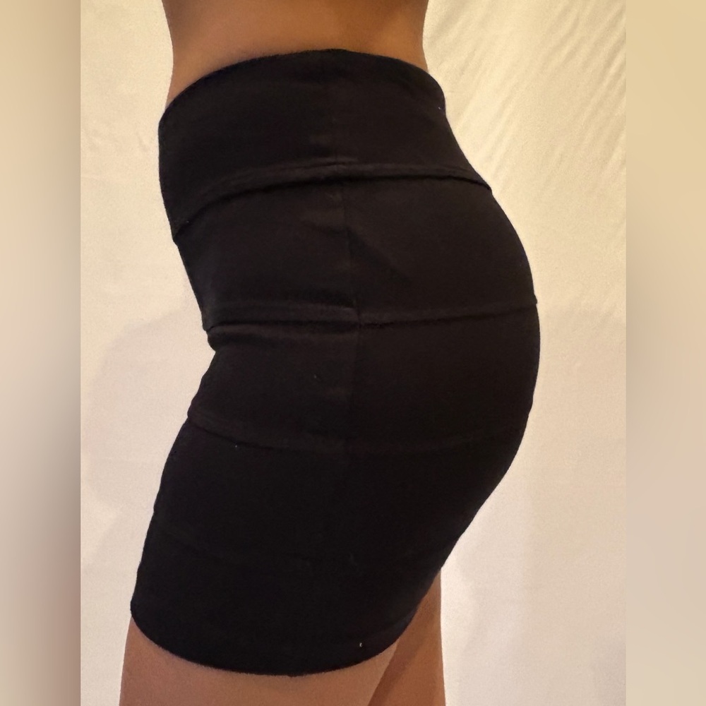 Black Bodycon Bandage Mini Skirt